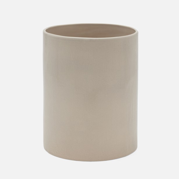 Cordoba Wastebasket Round Bath Pigeon and Poodle   