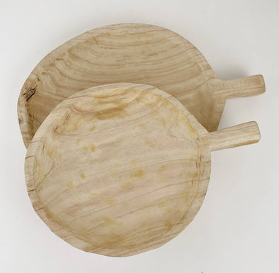 Paulownia Wood Trays w/ Handle Home Decor Andaluca   