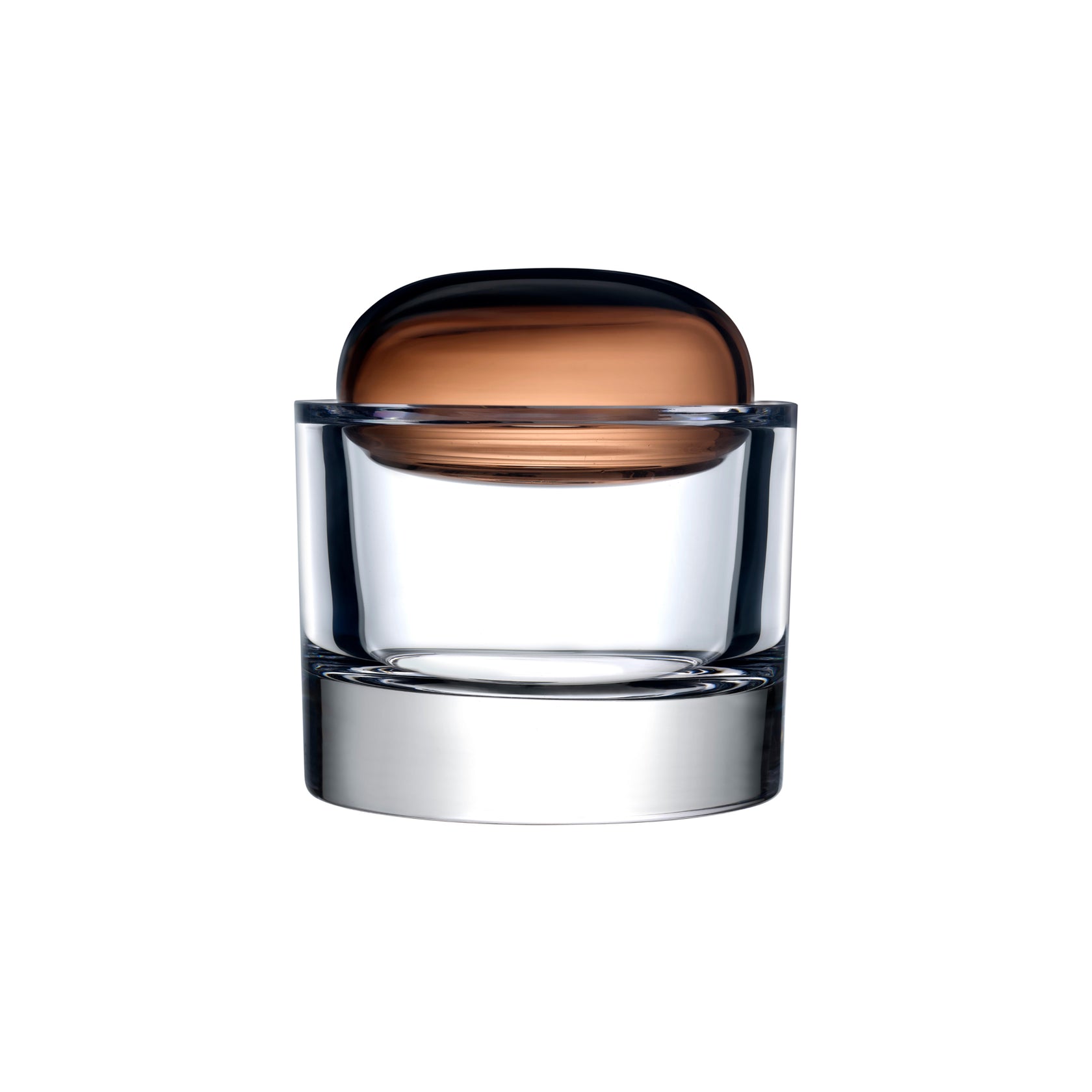 Ecrin Storage Box Home Decor Nude Glass Large Caramel 