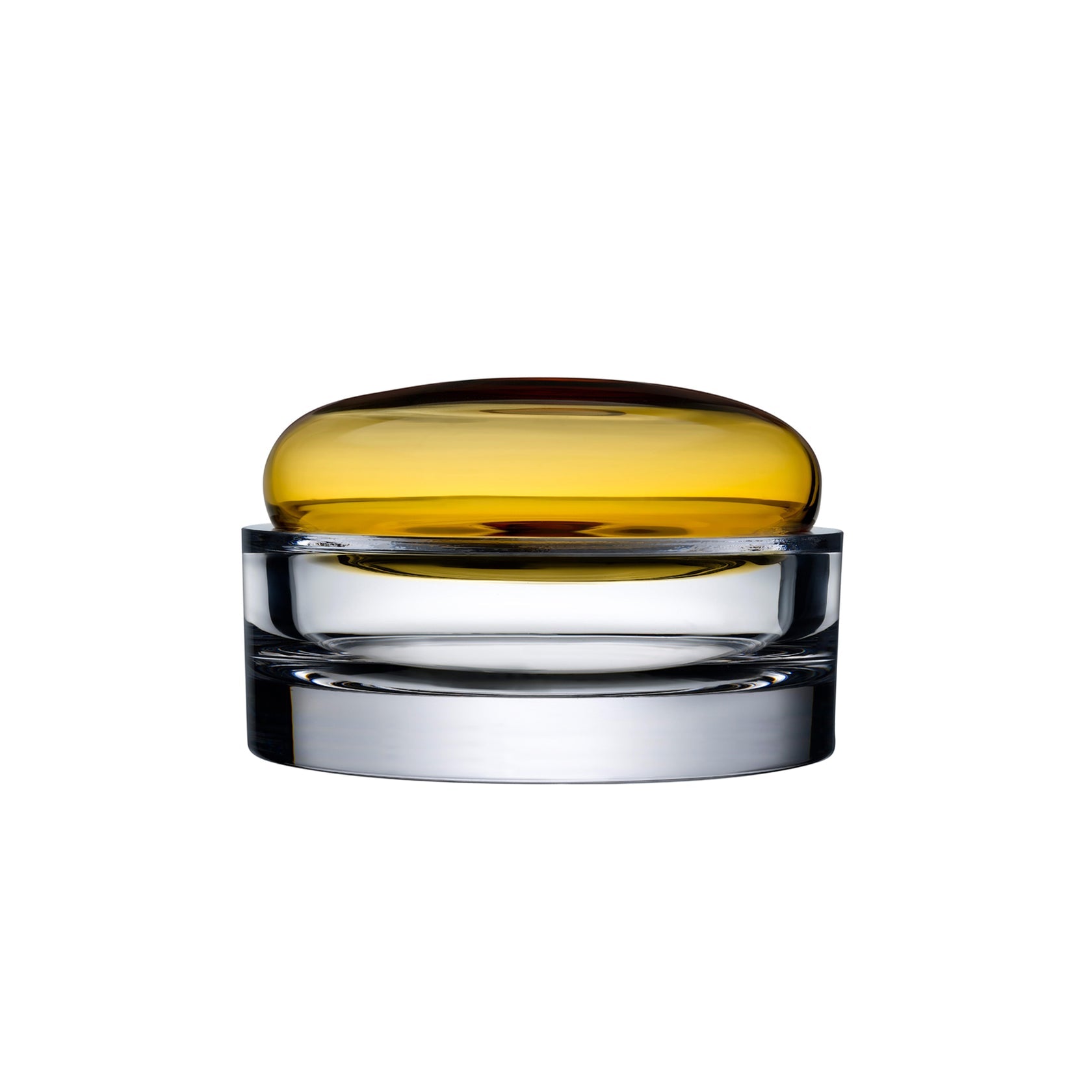 Ecrin Storage Box Home Decor Nude Glass Wide Amber 