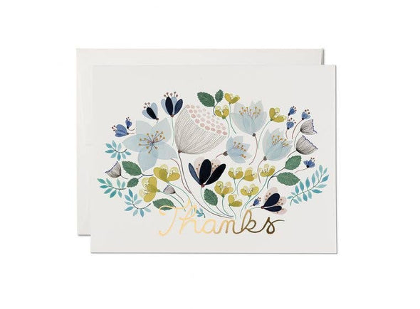 April Bouquet thank you greeting card