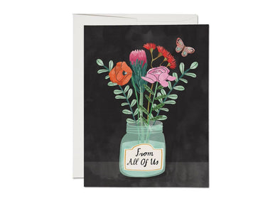 Flowers from Us everyday greeting card