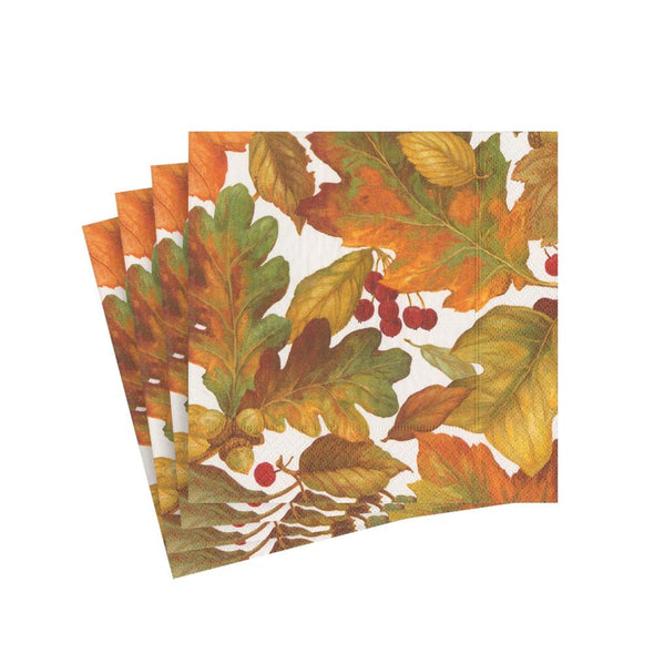 Autumn Leaves Napkin Fall/Thanksgiving/Halloween Decor Caspari   