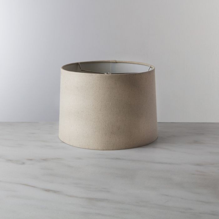 Linen Barrel Lamp Shade Lighting Simon Pearce   