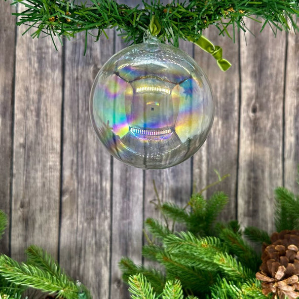 Iridescent Glass Ornament