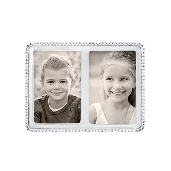 Beaded Double Frame Picture Frames Mariposa   
