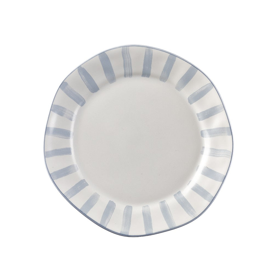 Azores Stripe Salad Tabletop Skyros Blue Lagoon  