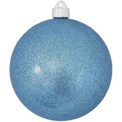 Glitter Light Blue Shatterproof Ball Ornament Holiday Decor Christmas by Krebs   