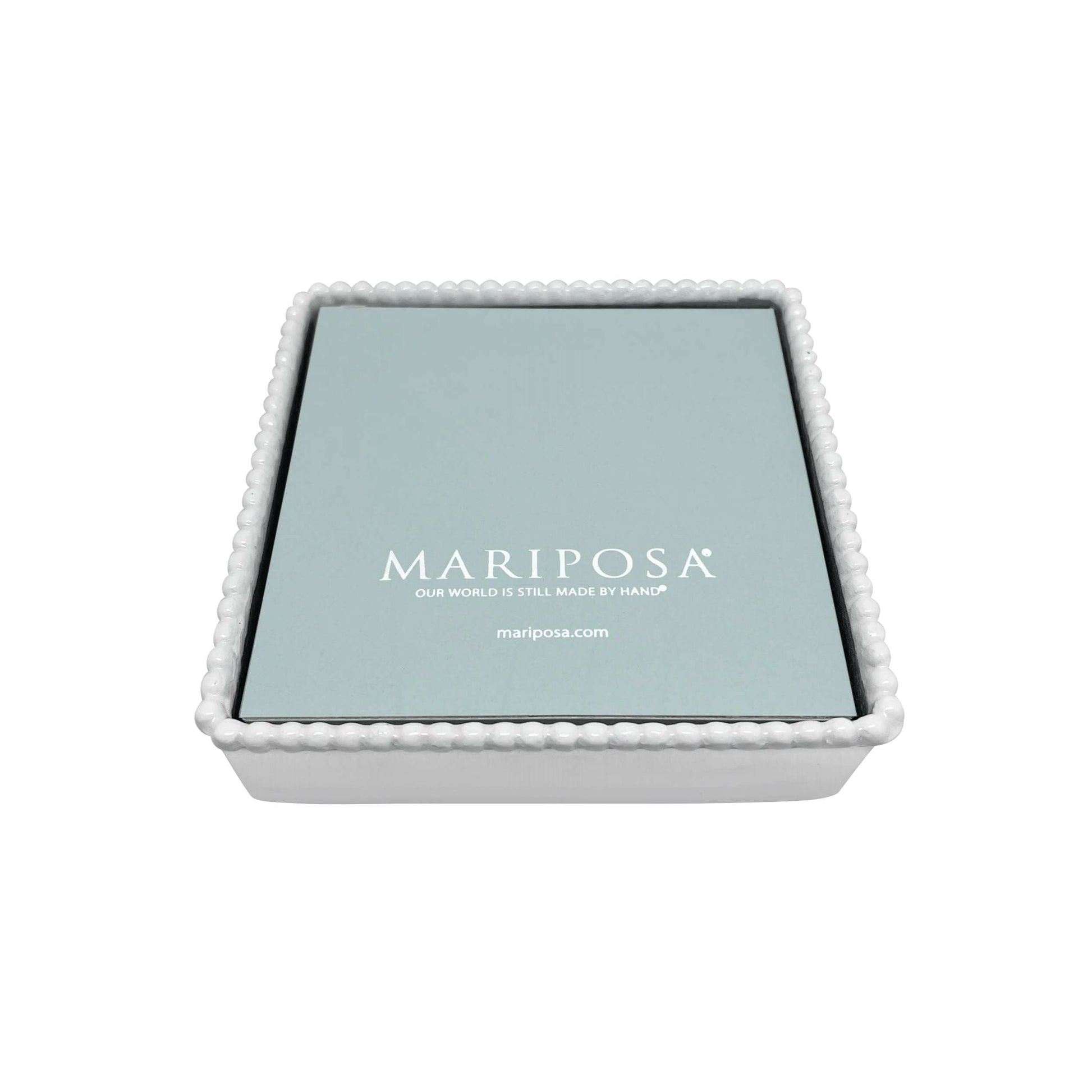Beaded Napkin Box Table Linens Mariposa   