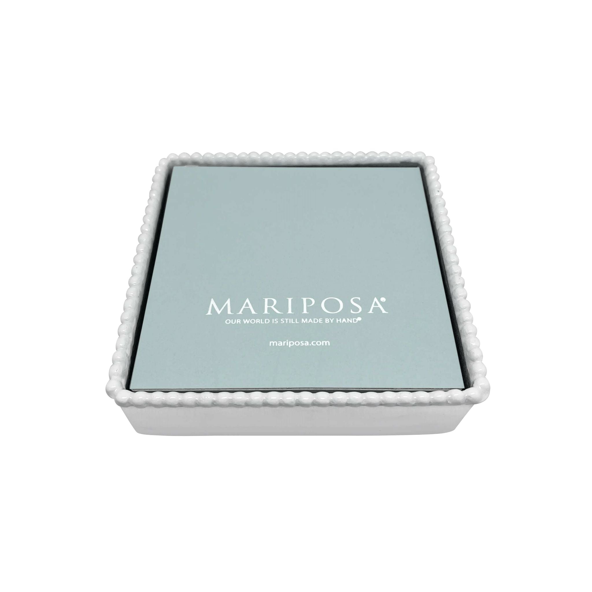 Beaded Napkin Box Table Linens Mariposa   