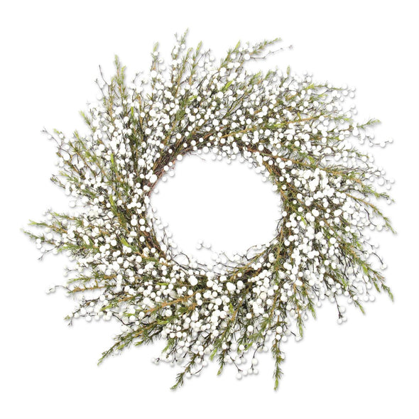 Cedar Wreath with White Berries