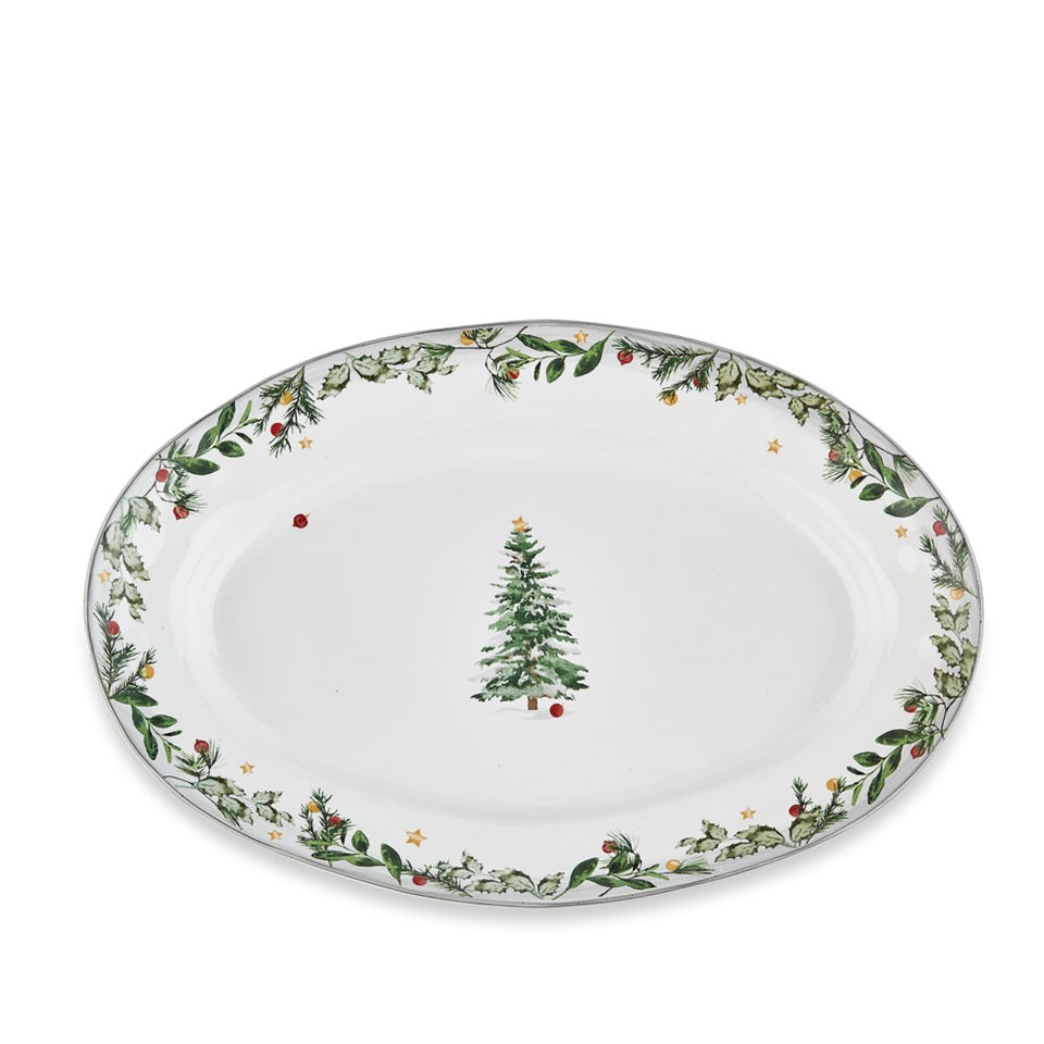 Estrela Holiday Oval Platter Holiday Decor Skyros   