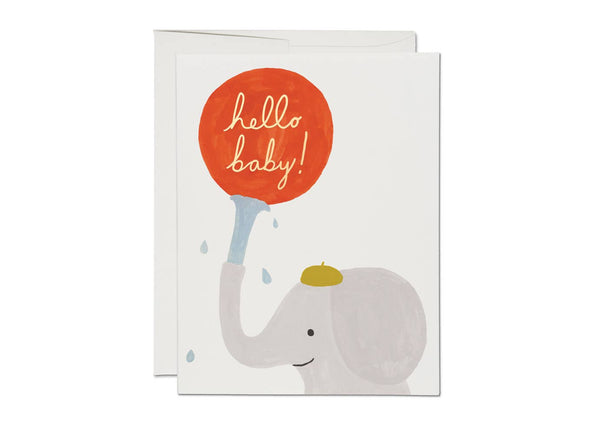 Little Elephant baby greeting card