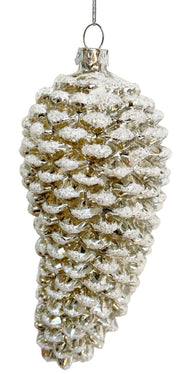 Glass Sugarcone Ornament Holiday Decor Shishi   