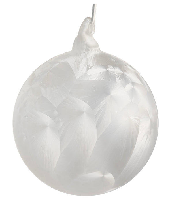 Frosted Ball Ornament