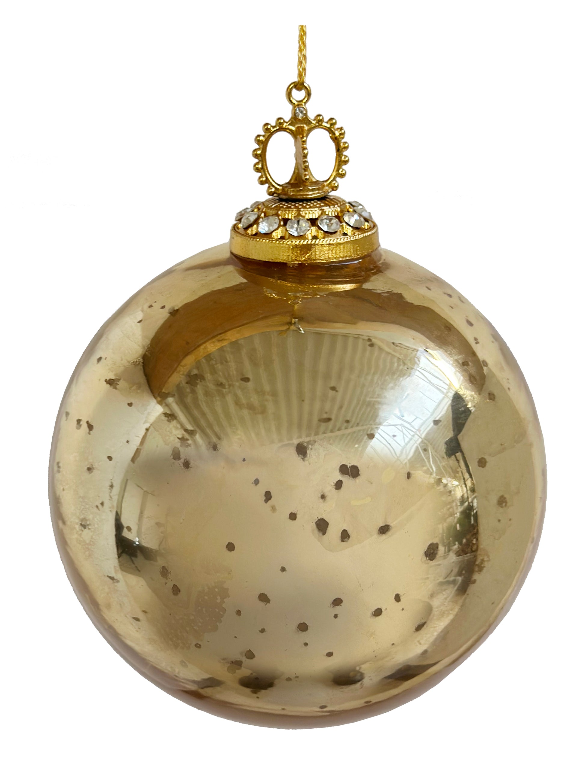 Crown Ball Ornament Holiday Decor Shishi   