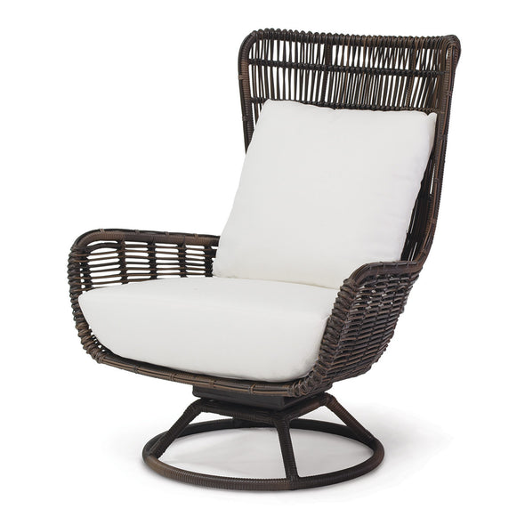Sorrento Outdoor Swivel Lounge Chair - Espresso