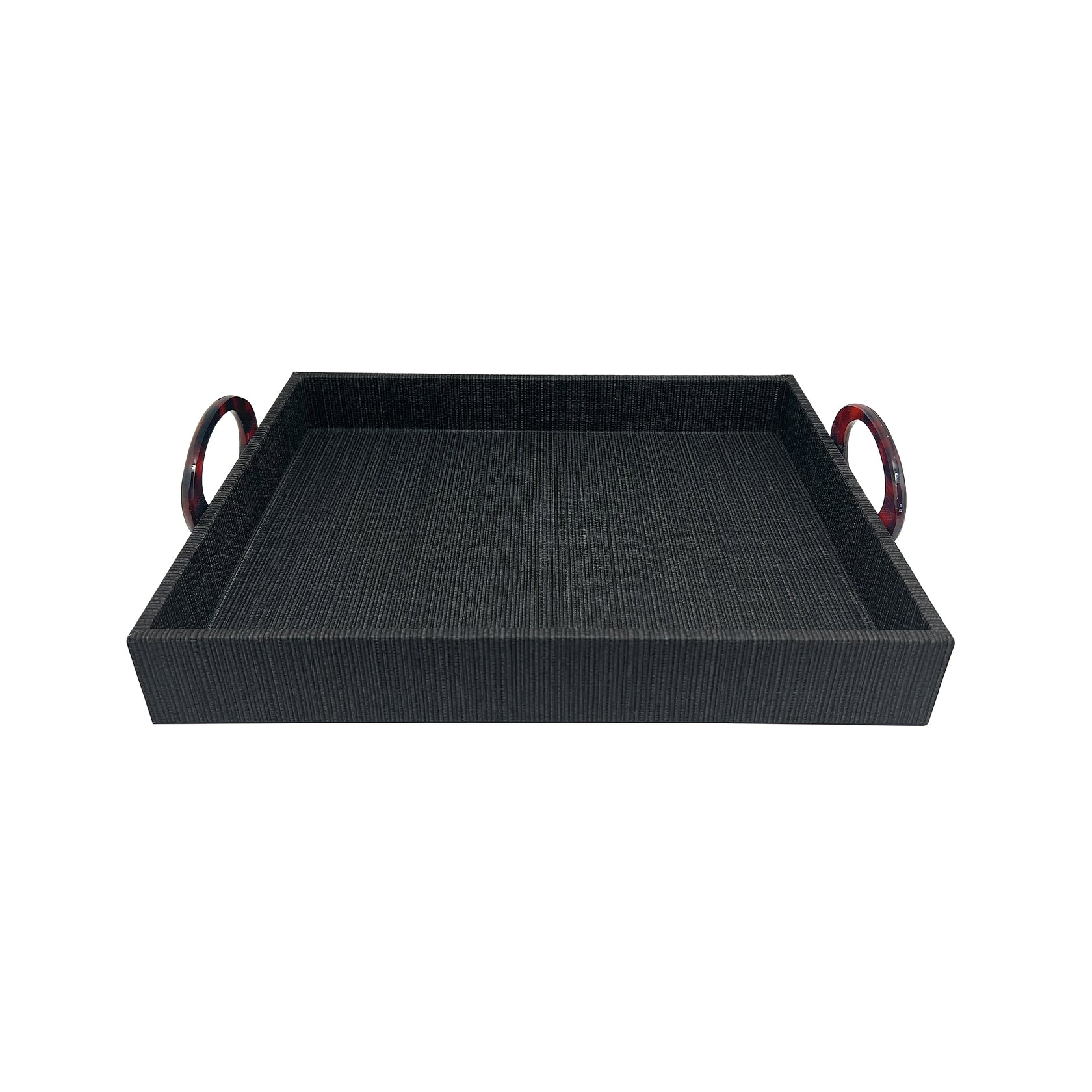 Tortoise Handled Tray Home Decor Mariposa Small Midnight 