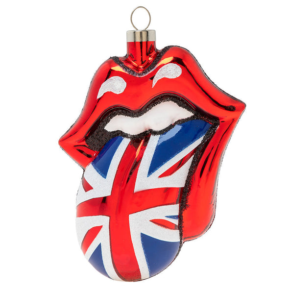 Rolling Stones British Flag Tongue Ornament