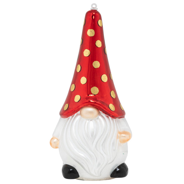 Polka Dot Gnome Ornament