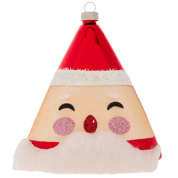 Cheerful Santa Ornament