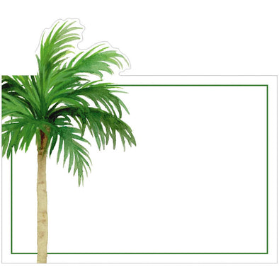 Painted Palm Tree Placecard
