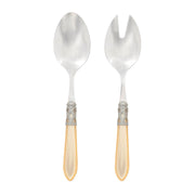 Aladdin Antique Salad Server Set Tabletop Vietri Ivory  