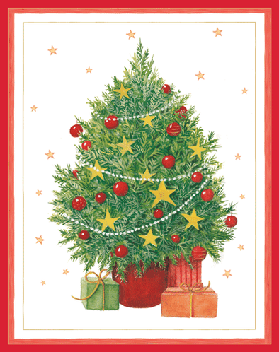 Little Decorated Tree Christmas Card