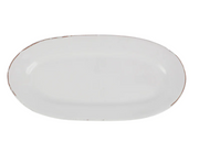 Cucina Fresca Narrow Oval Platter Tabletop Vietri Bianco  