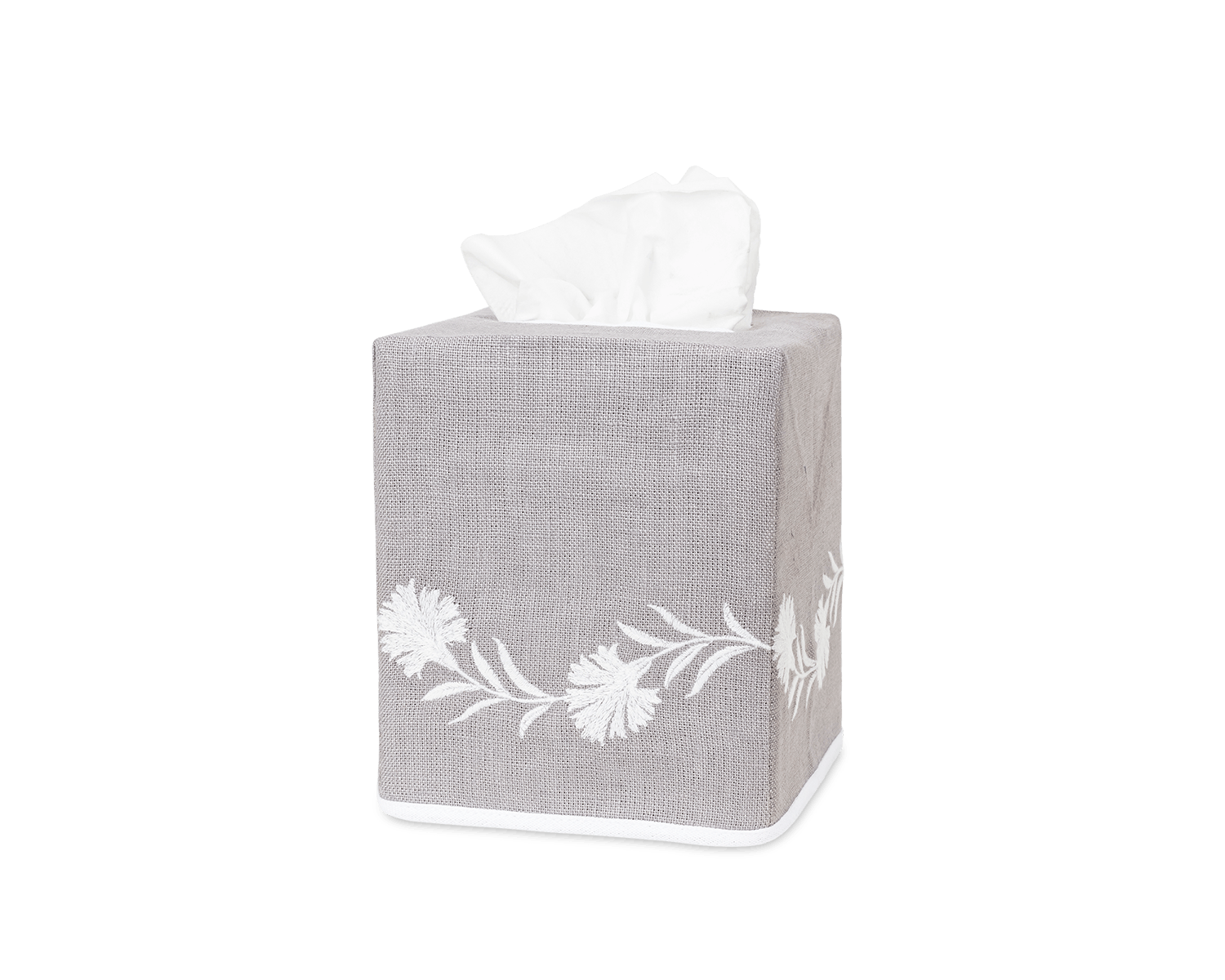 Daphne Linen Tissue Box Cover Bath Matouk   