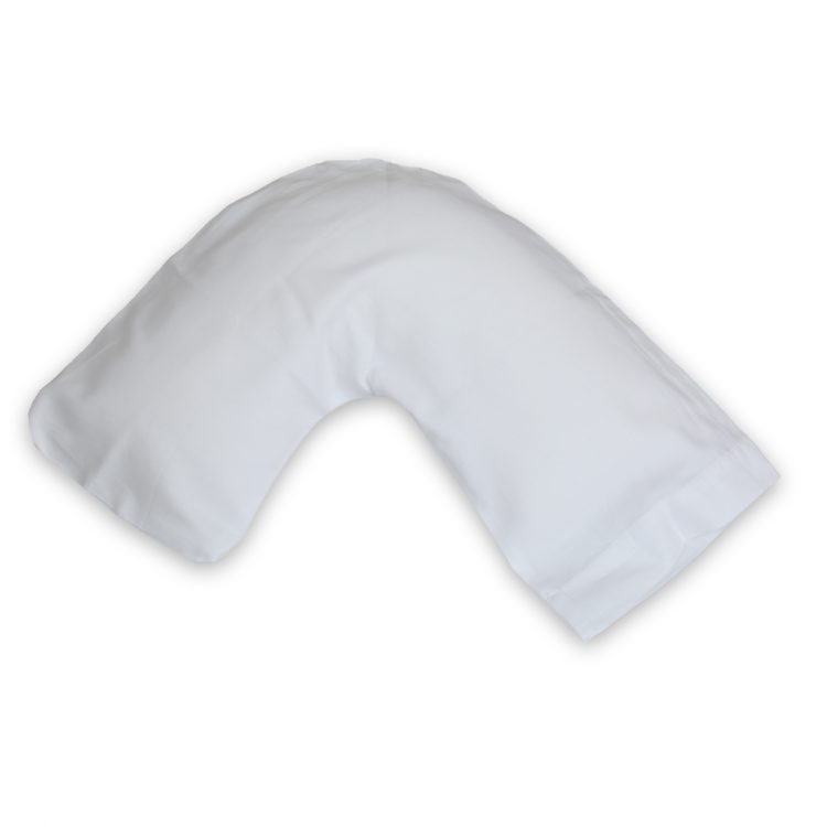 Dr. Mary Side Sleeper™ Pillow Case Bedding Pillow Bar White Cotton Sateen 