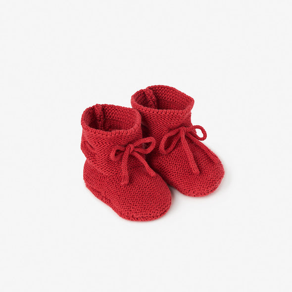 Garter Knit Baby Booties