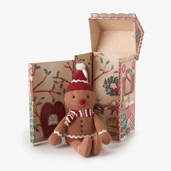 Gingerbread Knit Toy in Gift Box