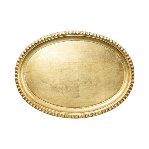 Florentine Wooden Oval Tray