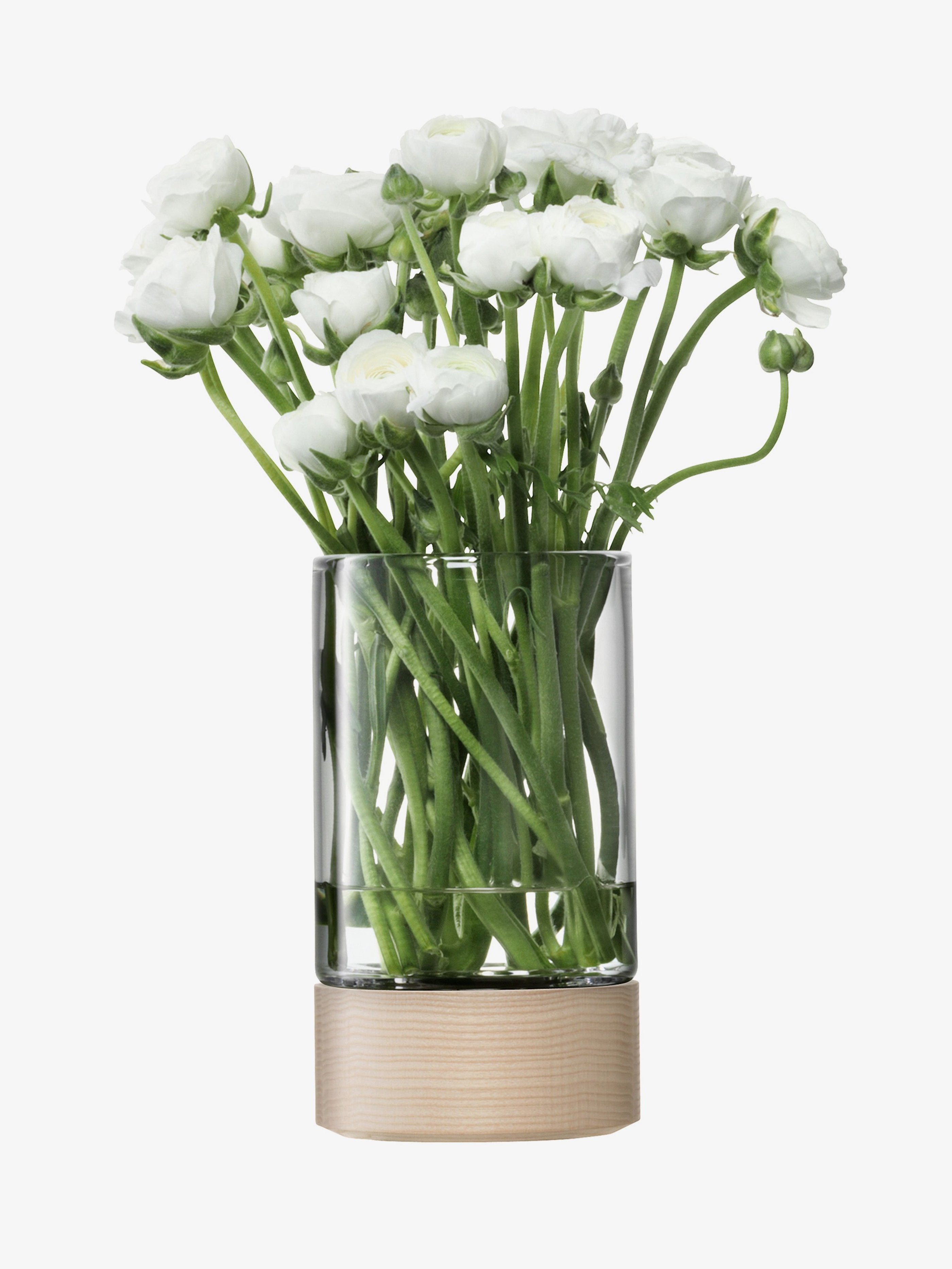 LOTTA Vase/Lantern with Ash Base Home Decor LSA 8.75in  