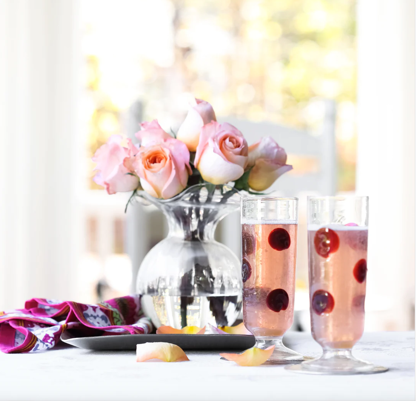 Hibiscus Small Glass Vase Home Decor Vietri   