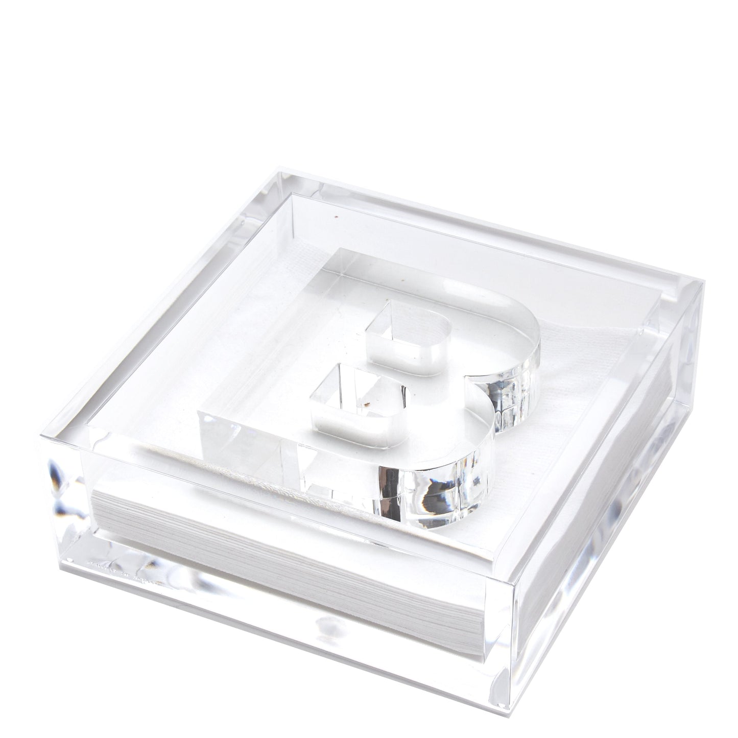 Letter Cocktail Napkin Holder Tabletop Tara Wilson Designs   