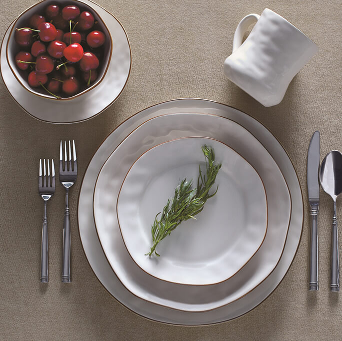 Cantaria Dinnerware Tabletop Skyros Charger Ivory 