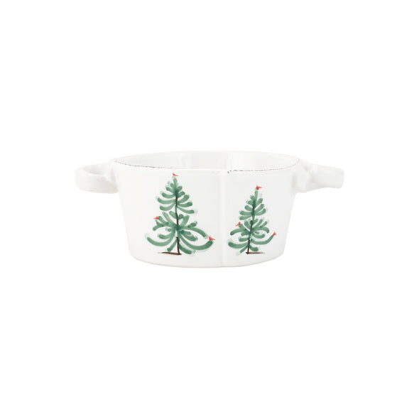 Lastra Holiday Small Handled Bowl Holiday Decor Vietri   