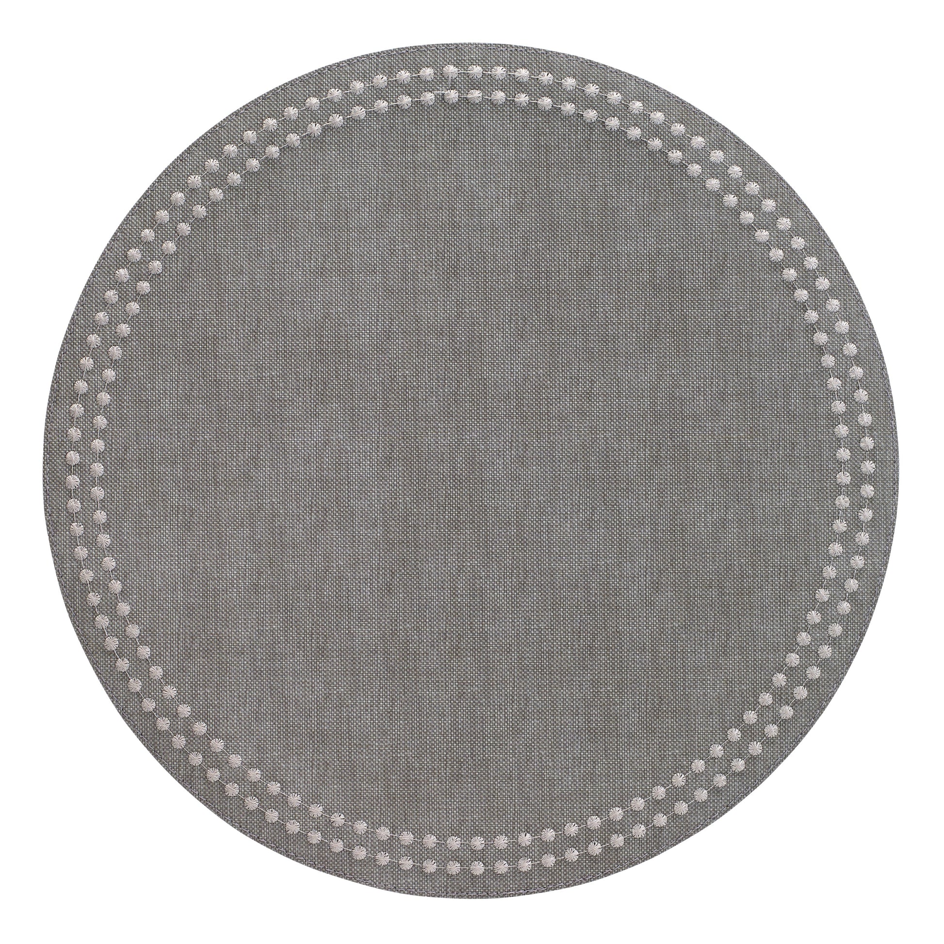 Pearls Placemats Table Linens Bodrum Gray/Silver  