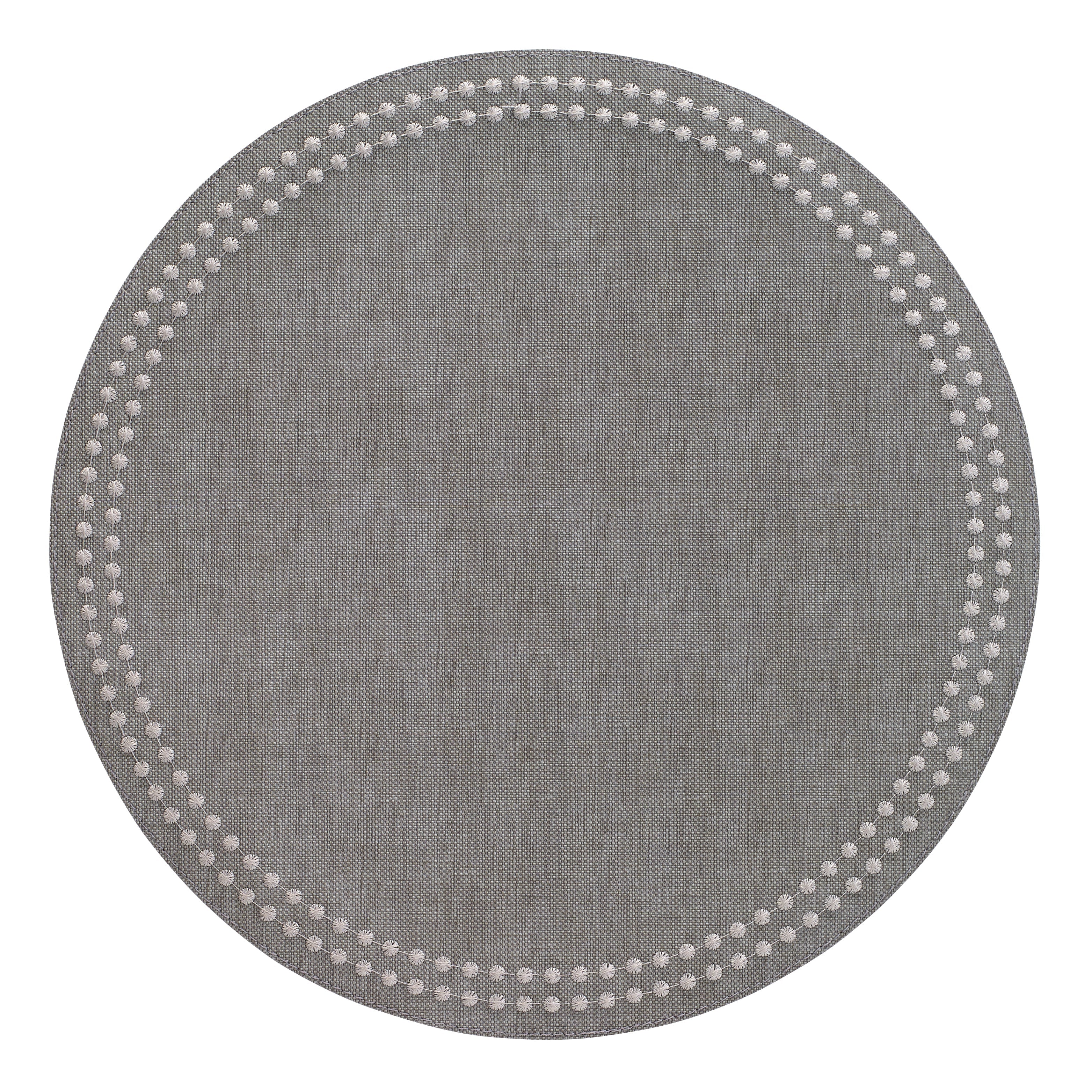 Pearls Placemats Table Linens Bodrum Gray/Silver  