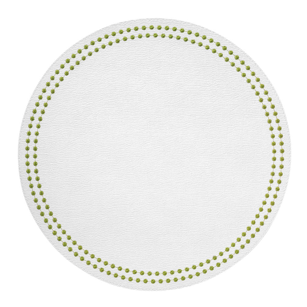 Pearls Placemats Table Linens Bodrum Antique White/Willow  