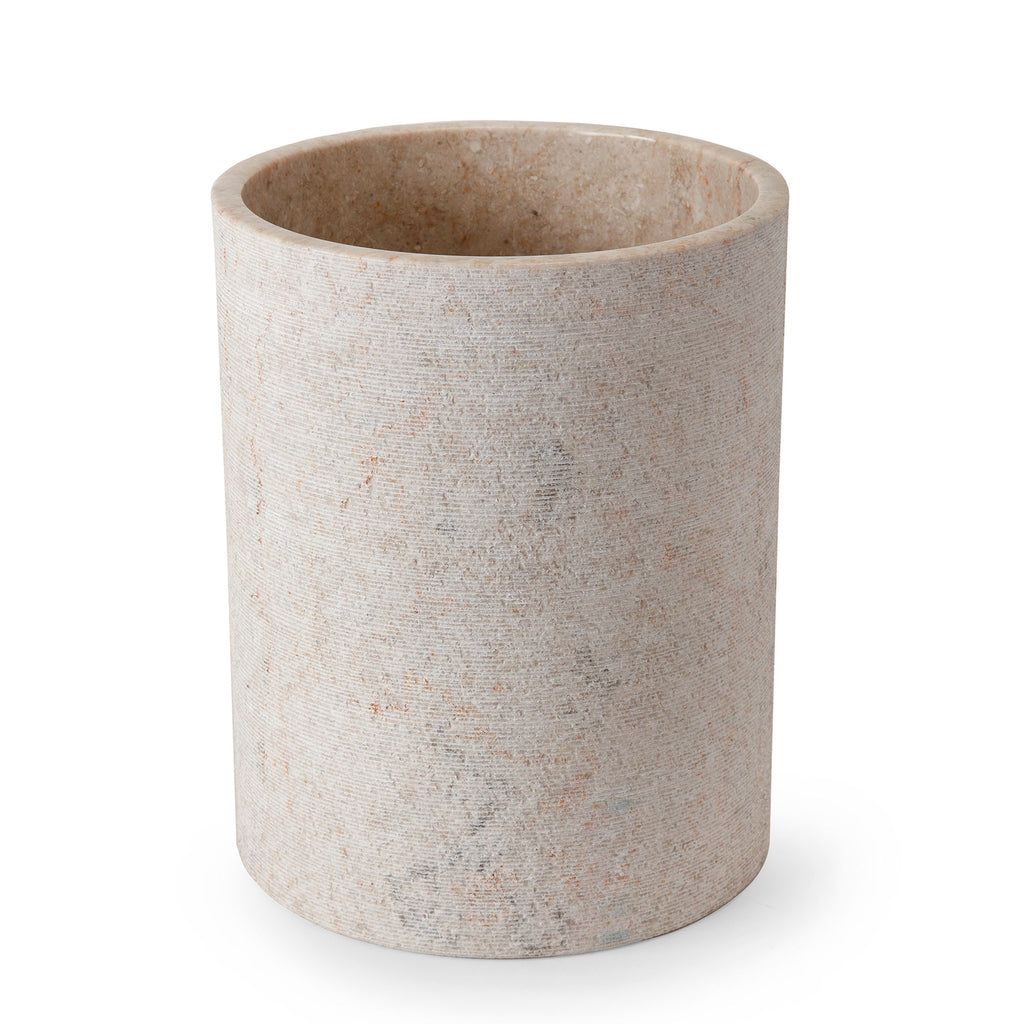 Limestone Bath Collection Bath Kassatex Wastebin  