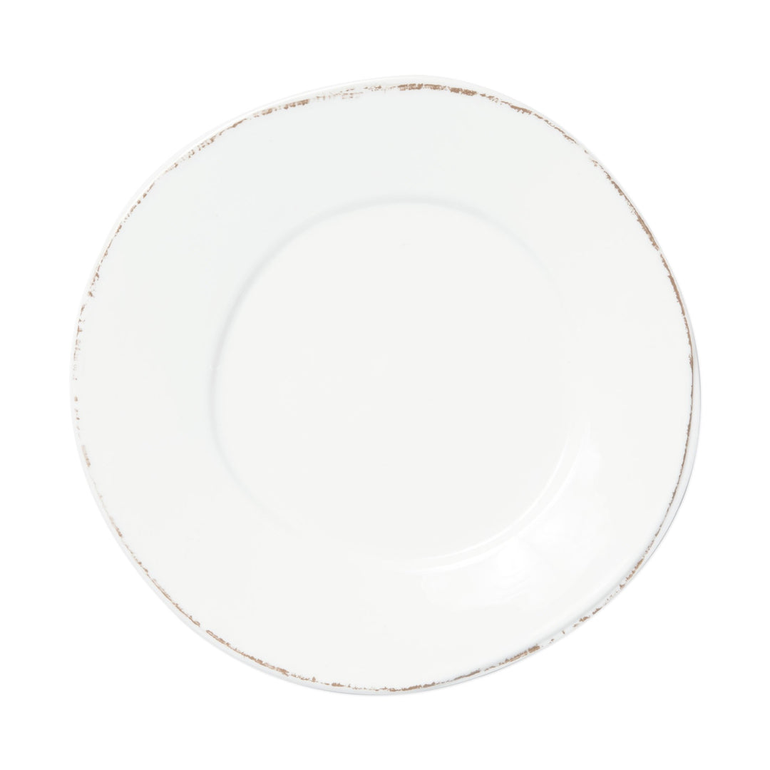 Lastra Melamine Dinnerware Collection Tabletop Vietri White Dinner Plate 