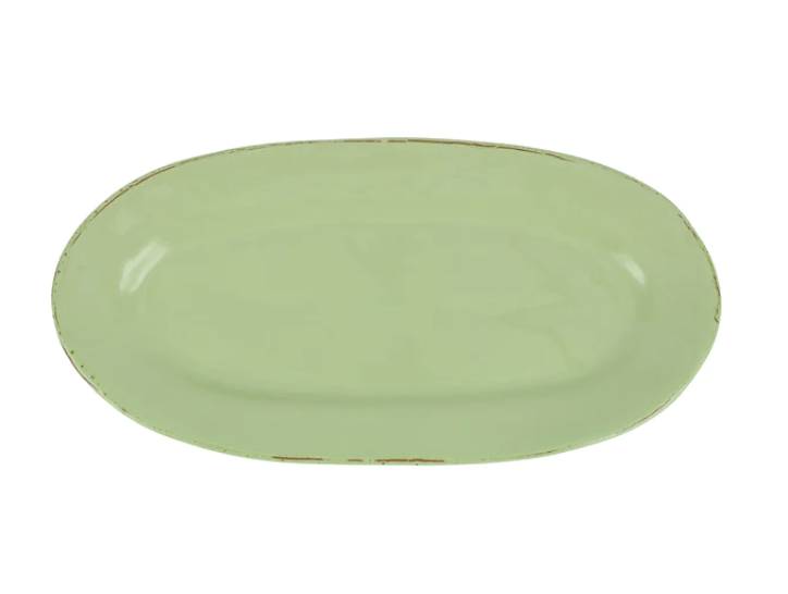 Cucina Fresca Narrow Oval Platter Tabletop Vietri Pistachio  