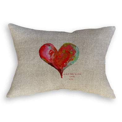 Colorful Heart Lumbar Pillow