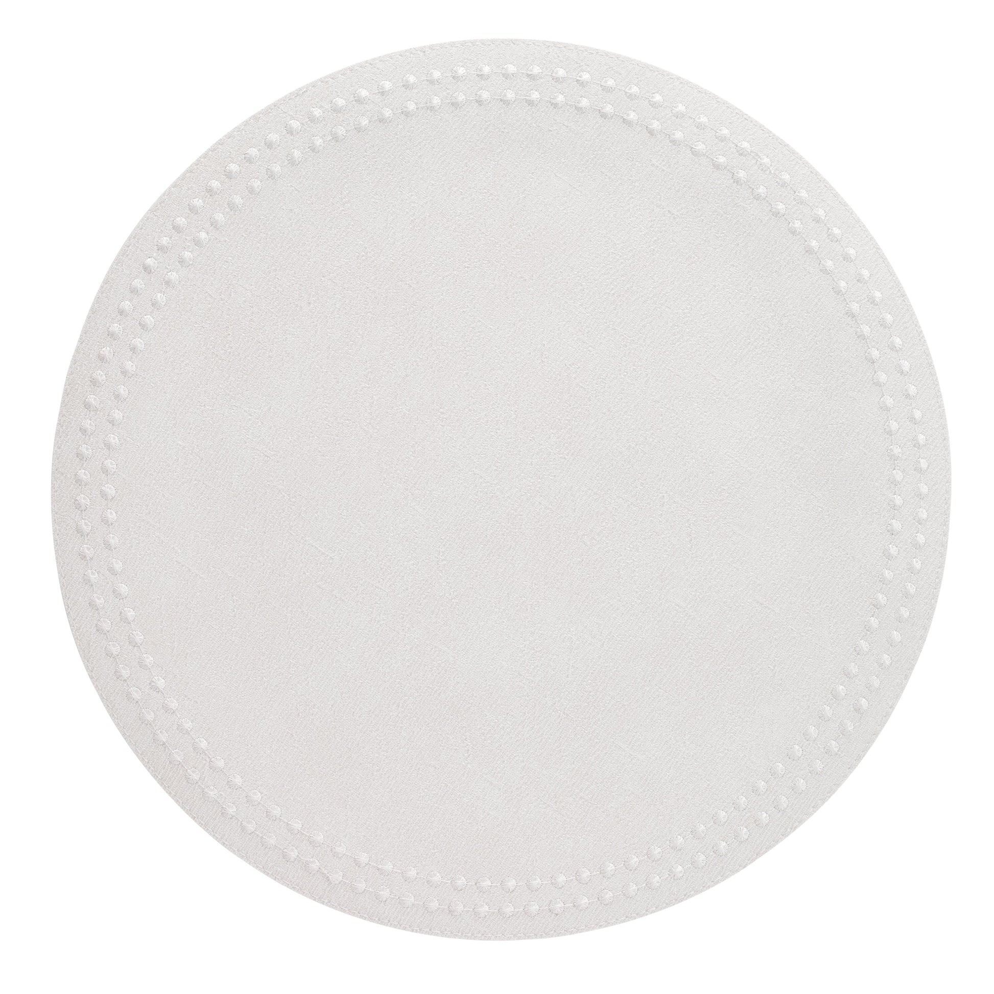 Pearls Placemats Table Linens Bodrum Antique White/White  