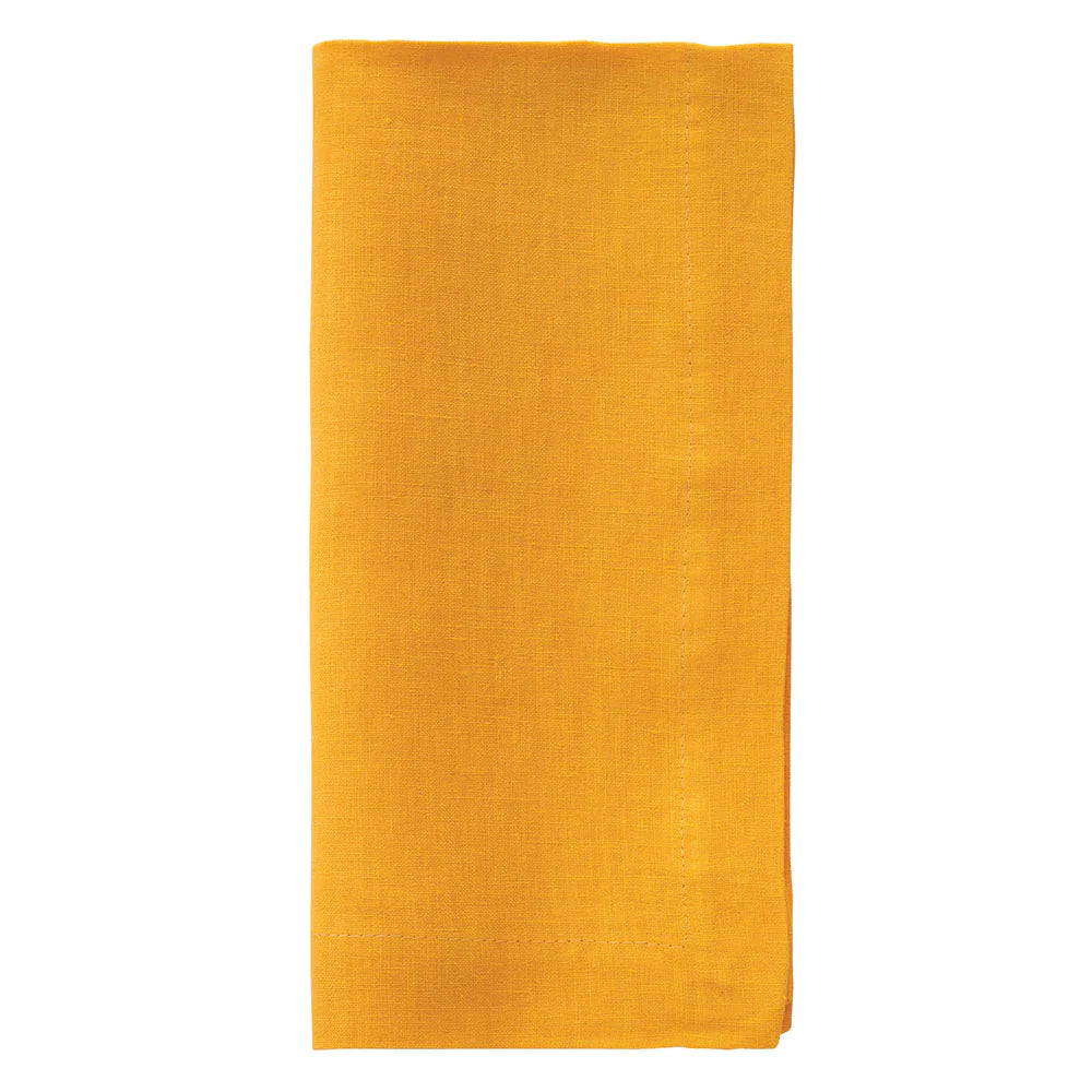 Riviera Linen Napkins Table Linens Bodrum Marigold Set of 4 