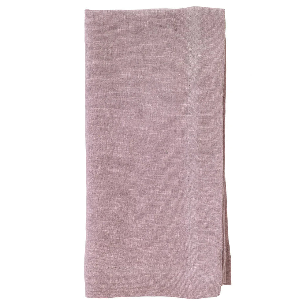 Riviera Linen Napkins Table Linens Bodrum Mauve Set of 4 