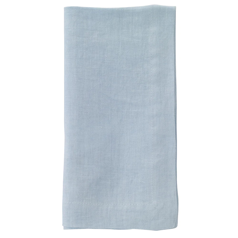 Riviera Linen Napkins Table Linens Bodrum Powder Blue Set of 4 